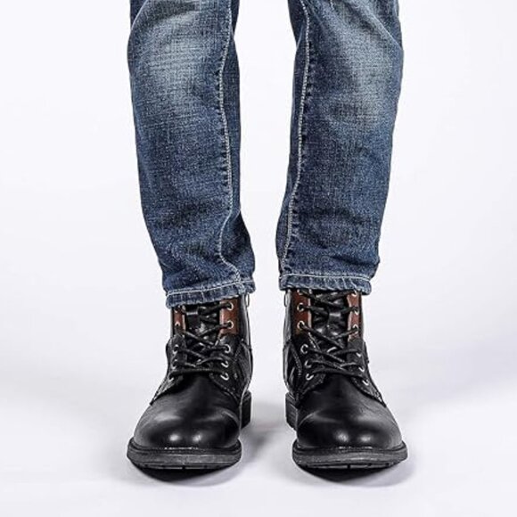 Men Oxford Boots, Buckle Dress Boot, Casual Men Boots Lace  display picture 1